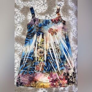 Ocean Blue Floral Dress